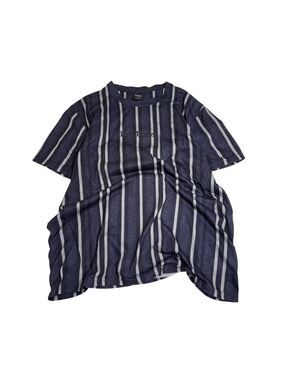 Sunrise Kingdom‎ Los Angeles Striped Tee Mens Large Navy Grey Streetwear Vibe